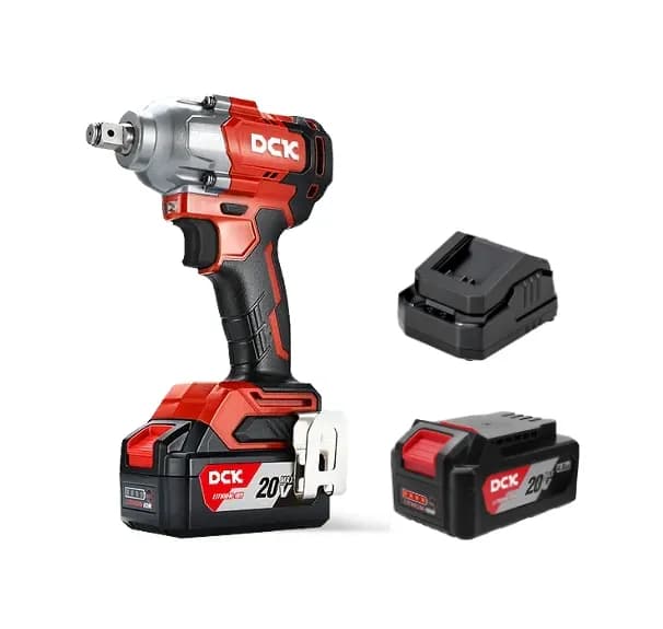 Kit Llave de Impacto Inalámbrica DCK 1/2" 20V (488 Nm), 1 Bateria 4Ah, cargador