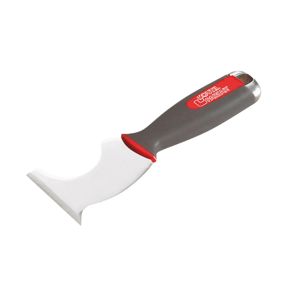 Espátula multiuso 6 en 1 de Outil Parfait con hoja de acero inoxidable de 7 cm y mango ergonómico bimaterial.